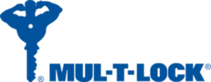 Mul-T-Lock high security lock and key logo